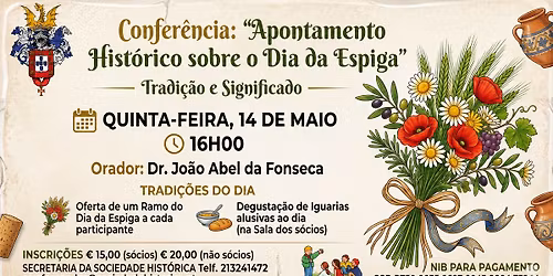 Dia da Espiga: Confer\u00eancia, Oferta de Ramo e Degusta\u00e7\u00e3o! \ud83c\udf89