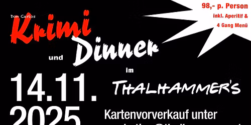 Krimi & Dinner 14.11.2025