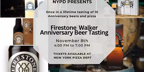 Firestone Walker Anniversary Beer Tasting