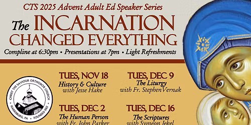 2025 Advent Adult Ed Speaker Series