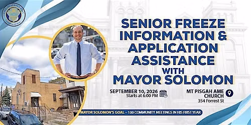 Senior Freeze Information & Application Assistance