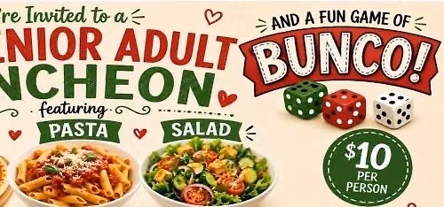 Grand Valley Methodist Seniors Bunco & Lunch \u2013 June 2026