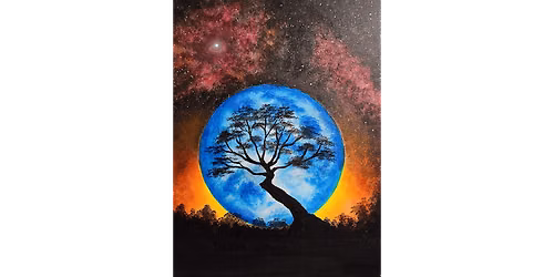 Enchanted Blue Moon - Paint and Sip in San Francisco | Classpop!\u2122