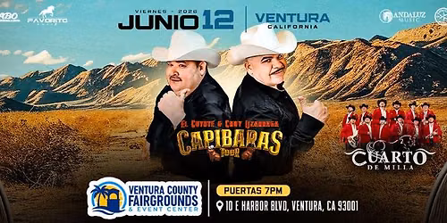 CAPIBARAS TOUR EL COYOTE & CHUY LIZARRAGA