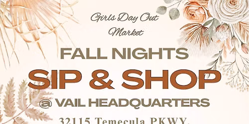 Fall Nights Sip & Shop