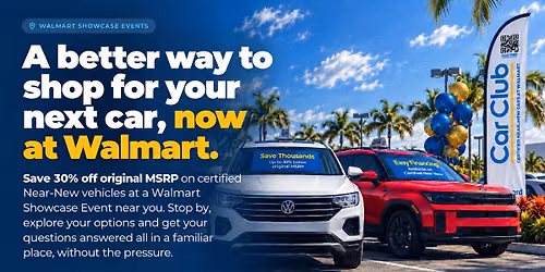 Save thousands at this can\u2019t-miss event\u2014introducing Car Club at Walmart.