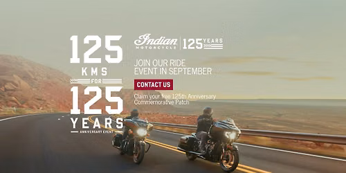 Indian Motorcycles Fitzroy 125 km for 125 Years Anniversary Ride
