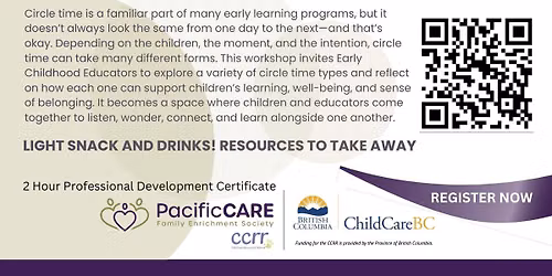 Circle Time Workshop - Campbell River