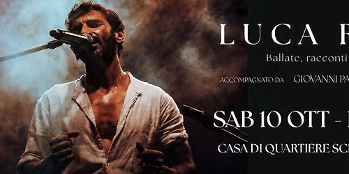Luca Rossi  - Ballate, racconti e serenate | Live + Workshop di tamburi a cornice