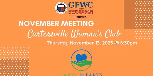 November Meeting of the Cartersville Woman's Club