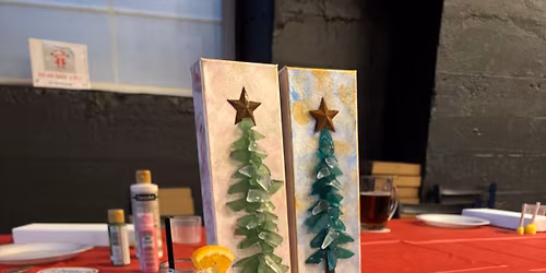 Sea Glass Christmas Tree Canvas