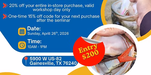 \ud83d\udea8 Shad Spawn Seminar & Bait Modification Workshop \u2013 LIMITED TO 30 SPOTS \ud83d\udea8