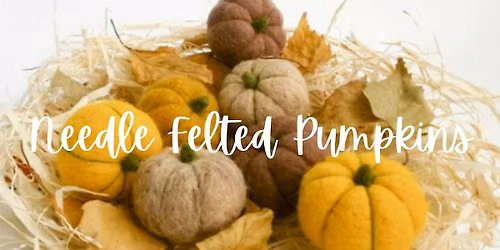 Beginner Needle Felting: Pumpkins