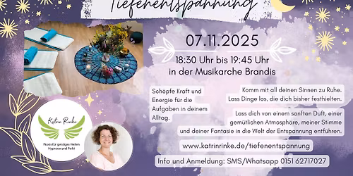 Tiefenentspannung in Brandis - nur noch zwei Pl\u00e4tze frei
