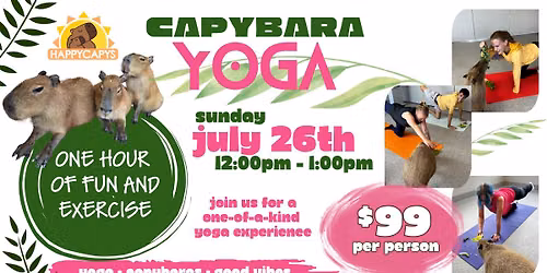 Capybara Yoga