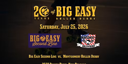 Big Easy Roller Derby Second Line vs Montgomery Roller Derby