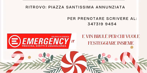Passeggiata natalizia : note di speranza e solidariet\u00e0 per Emergency