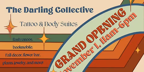 The Darling Collective Grand Opening! \ud83e\udea9 flash tattoos and market