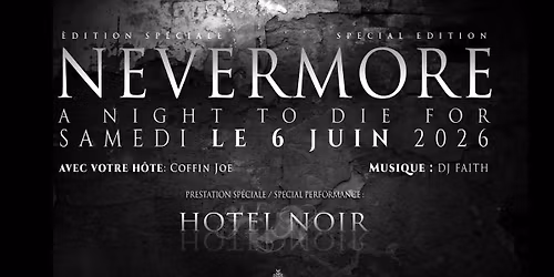Nevermore, a night to die for...