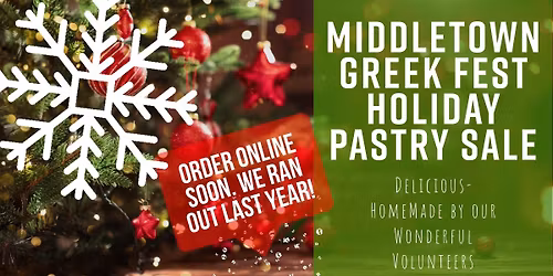 GreekFest Holiday Pastry Sale