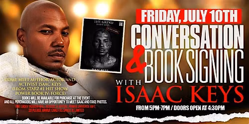 The Grind Don't Stop: Conversation and Book Signing with Isaac Keys