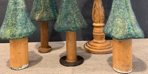 NEW CLASS!! Beginner Wet Felting Holiday Trees