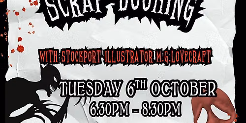 Horror themed scrapbooking club
