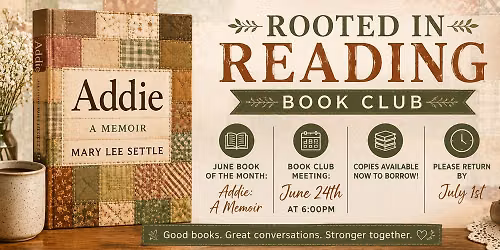 Rooted in Reading Book Club: June 2026 Book Discussion
