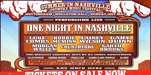 Summer In Nashville - Nottingham 2026