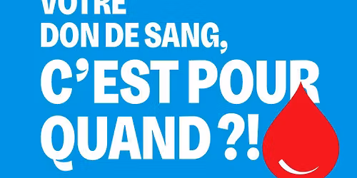 Don de sang - Mardi 7 avril 2026 - 15h \u00e0 19h - Leucate Village