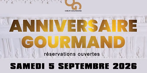 Anniversaire Gourmand - C\u00e9l\u00e9brons ensemble les 25 ans du Coeur Gourmand