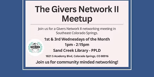 The Givers Network II Meetup