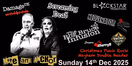 Screaming Dead and Damage UK\u2019s Christmas Blowout