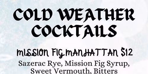 Cold Weather Cocktails Release Party