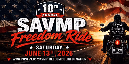 10th Annual 2026 SAVMP Freedom Ride