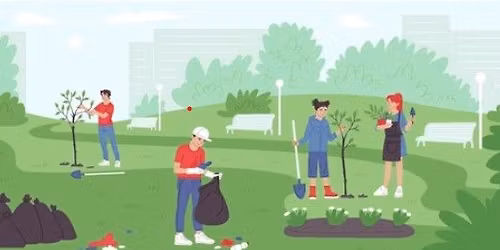 Patterson Park Tree Planting and Litter Clean Up
