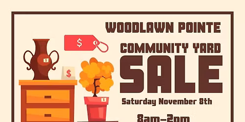 Woodlawn Pointe November Yard Sale
