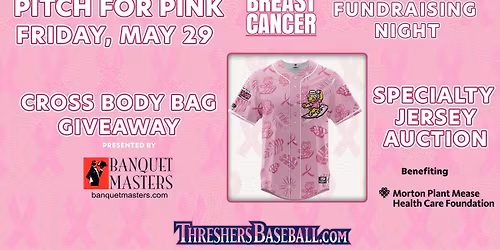 Pitch for Pink + Crossbody Bag Giveaway + Beach Dogs at Clearwater Threshers