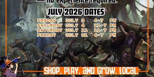 Warhammer Casual Play July 2026 @Collector's Den