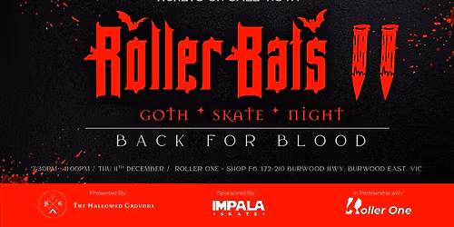 Roller Bats - Goth Skate Night 