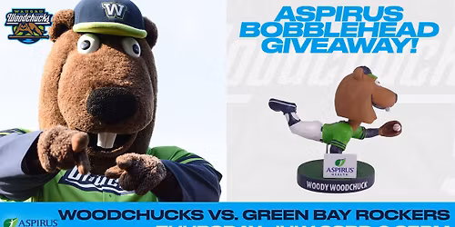 Thursday, July 23rd - Woodchucks Bobblehead Giveaway