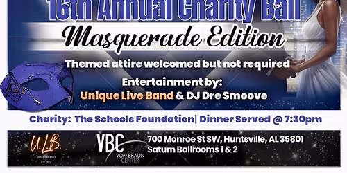 16th Annual Black & White Charity Ball: Masquerade Edition