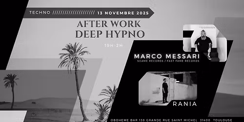 AFTERWORK HYPNOTIQUE TECHNO \/ SILENCE MAGNETIQUE