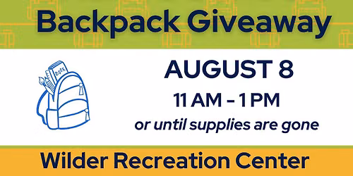 Back to School Backpack Giveaway (Wilder)