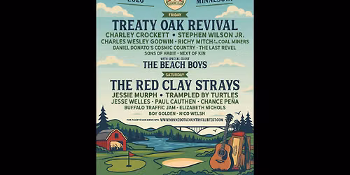 Minnesota Country Club Festival: Treaty Oak Revival  Charley Crockett  & Stephen Wilson Jr. - Friday