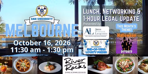 CAM U MELBOURNE Free Lunch and Legal Update at River Rocks