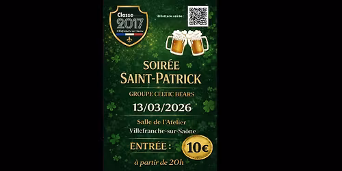 Soir\u00e9e Saint-Patrick \u2618\ufe0f\ud83c\udf7b