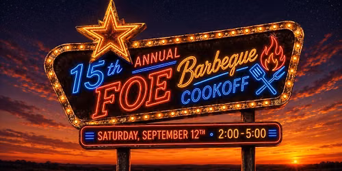 15th Annual FOE BBQ Cookoff