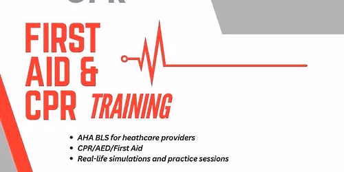 First Aid & CPR Training Every Saturday
