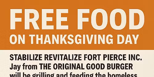 Good burgers for humanity Thanksgiving Day blessing